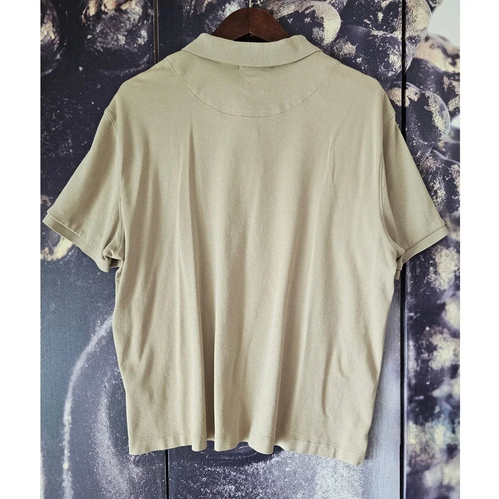 Banana Republic Men's Khaki Luxury Touch Performance‎ Polo Shirt XL